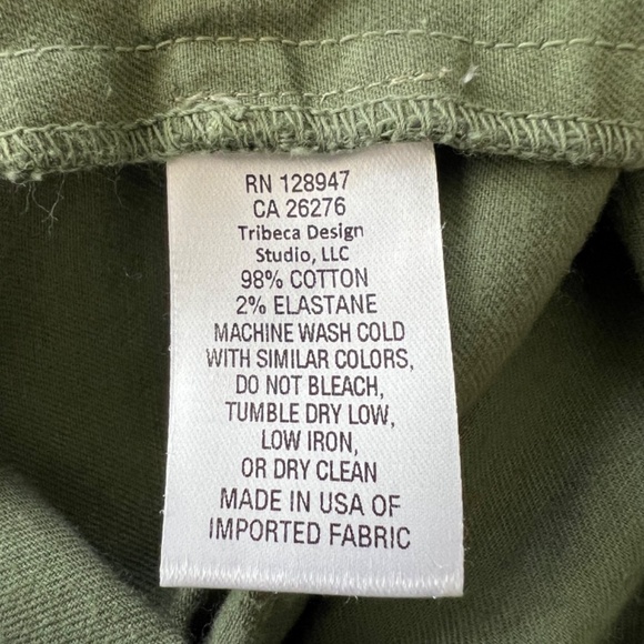 NILI LOTAN Shon Cotton Pants in Camo Green - EUC! - 4 - Picture 8 of 12